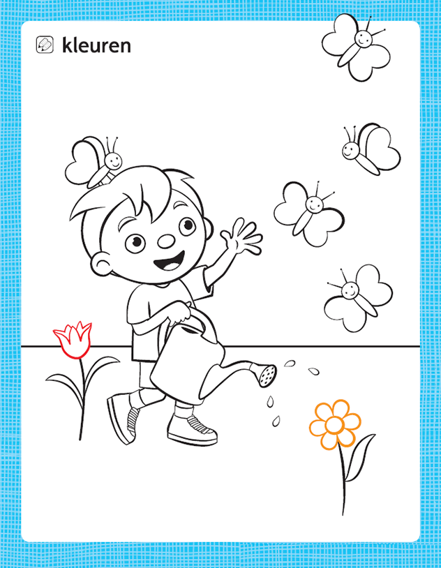 rompom_kleurplaat_bloemetjes_water_geven.png
