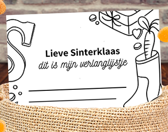 Gratis download: verlanglijstje voor Sinterklaas