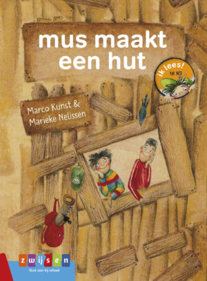 mus maakt een hut