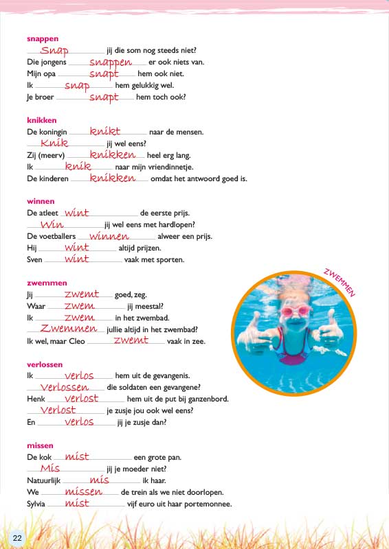 Bij de les zelf nakijken