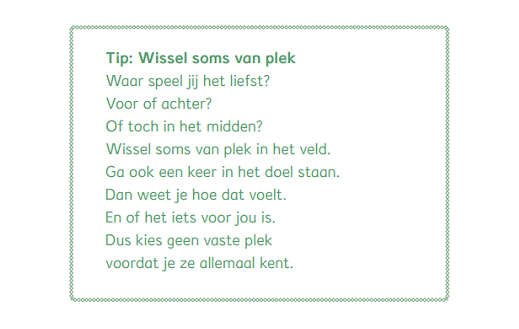 Een voorbeeld van een tip in het verhaal