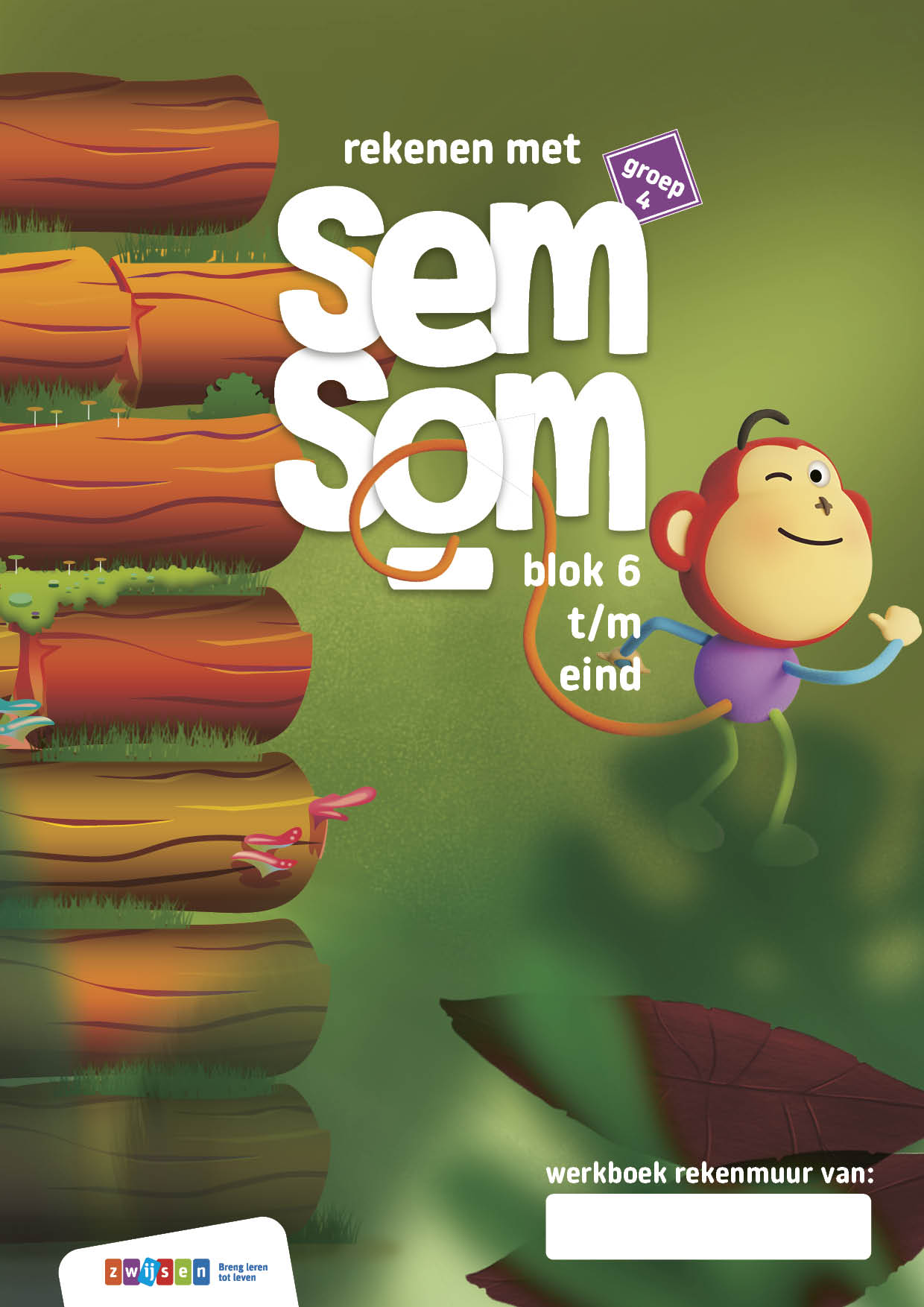 3 covers Semsom werkboek rekenmuur groep 4