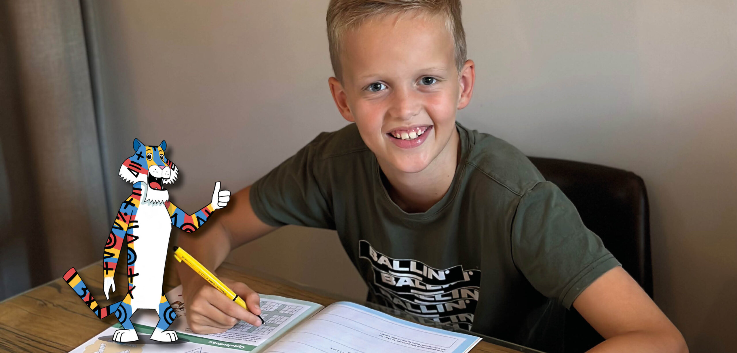 Rekentijger Daan: ‘De puzzels en verhaaltjessommen zijn het leukst