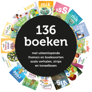 ronde boekenwaaier 136 boeken