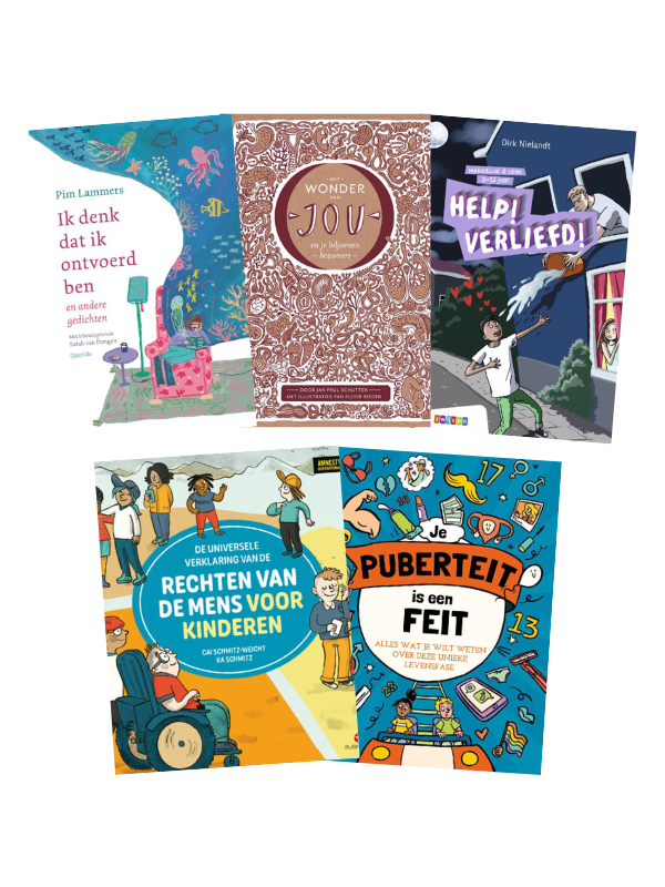 boekenpakket thema van baby tot volwassene (groep 7 8)
