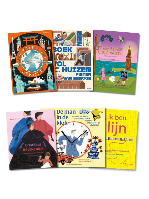 boekenpakket thema ontwerpers en ontwerpen (groep 7 8)