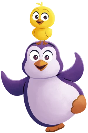 so piguin kuiken vrijstaand