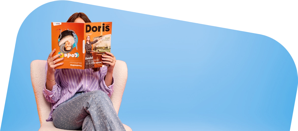 header upp code d met doris bg blauw