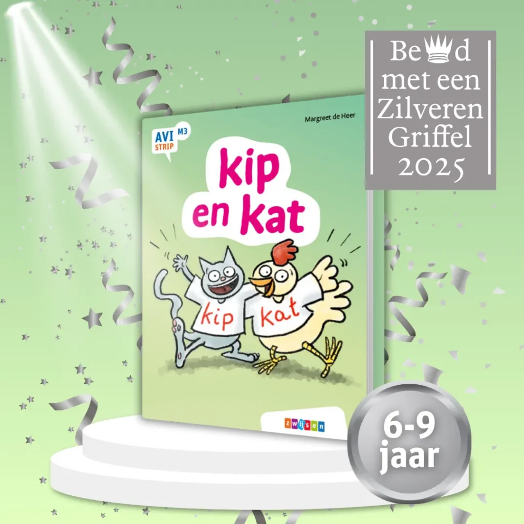 Zilveren Griffel voor kip en kat – een strip op AVI M3-niveau