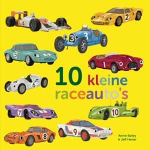 Tien kleine raceauto's