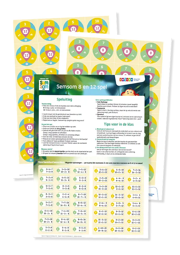 werkbladen rekenspel