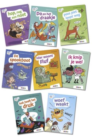 Pakket 2 AVI strips groep 3 en 4 (8 titels)