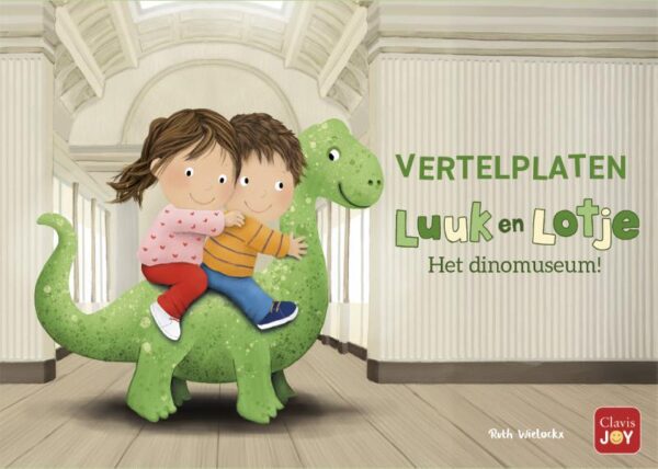 Vertelplaten. Luuk en Lotje. Het dinomuseum - Afbeelding 1