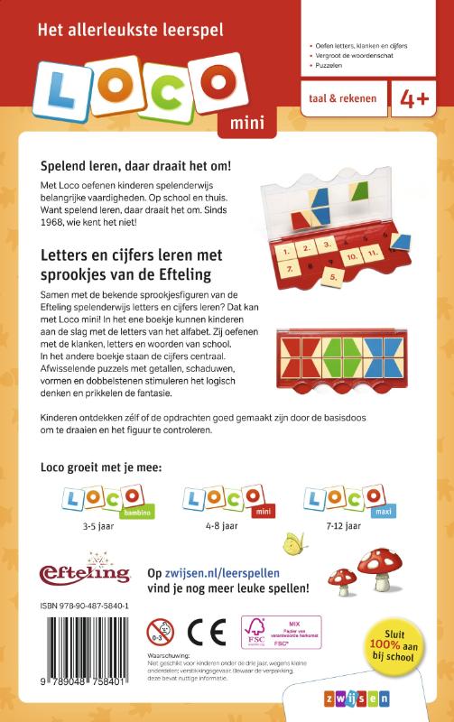 Loco mini pakket letters en cijfers leren met sprookjes van de Efteling - Afbeelding 2
