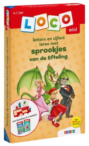 Loco mini pakket letters en cijfers leren met sprookjes van de Efteling