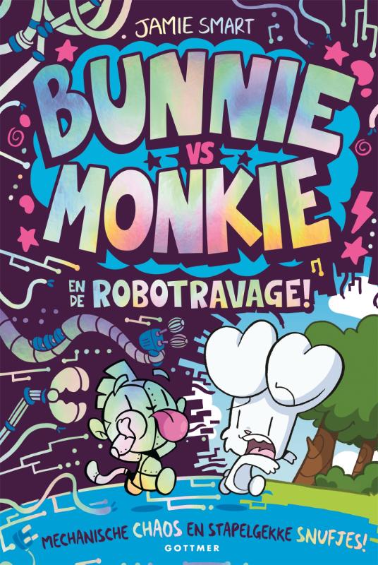Bunnie vs Monkie en de robotravage - Afbeelding 1