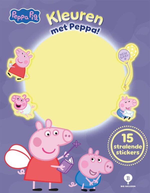 Kleuren met Peppa Pig glow in the dark - Afbeelding 1